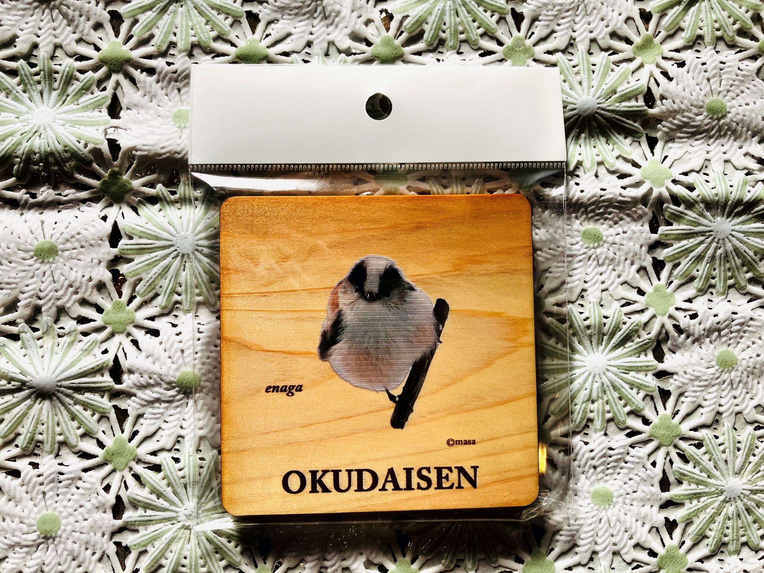 奥大山野鳥木製コースター 各種１枚【物産館ぶなの森】